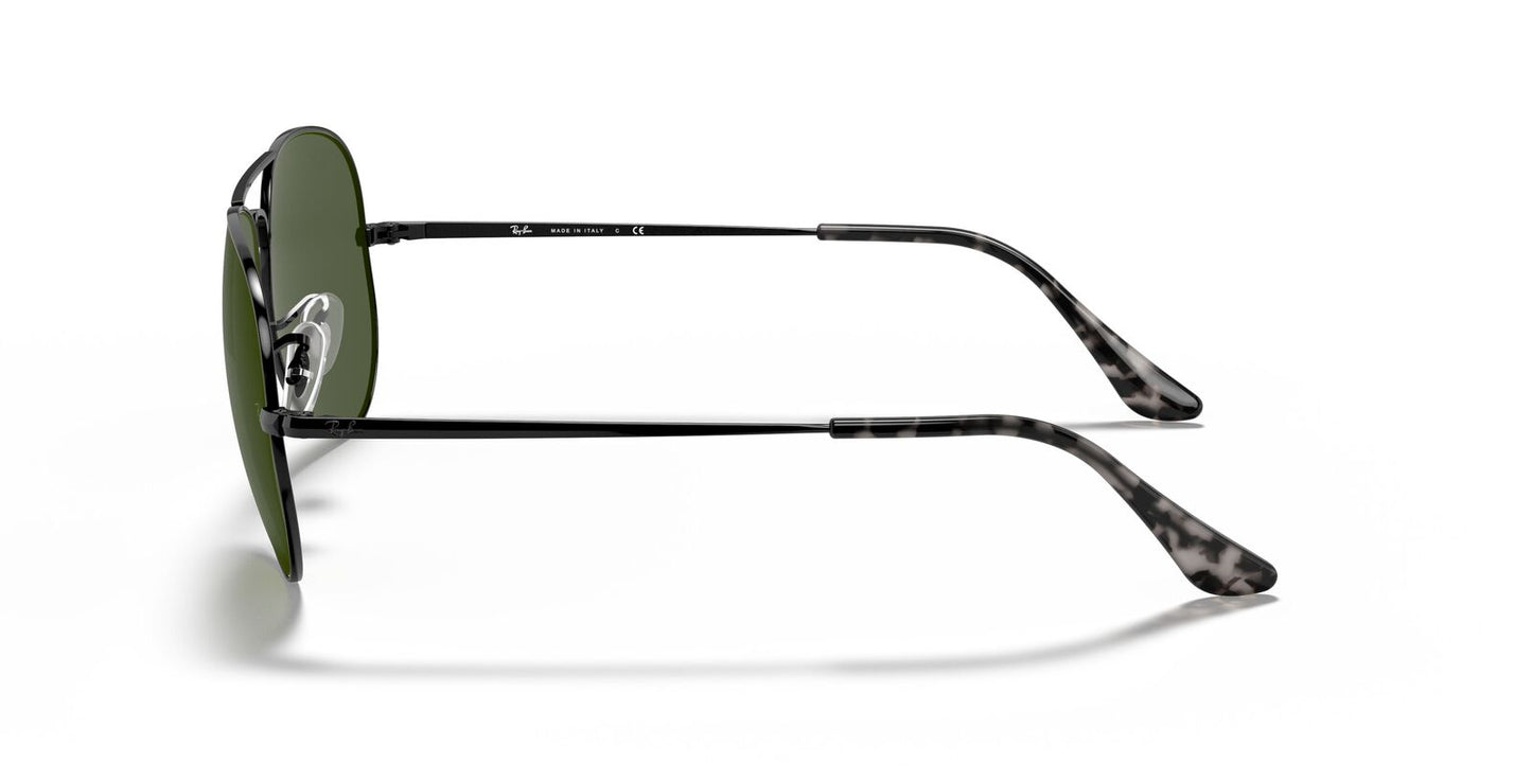 Aviator Metal II in Black and Green Sunglasses - Image 3