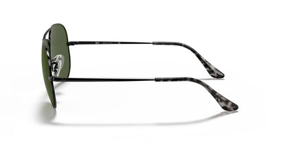 Aviator Metal II in Black and Green Sunglasses - Image 3