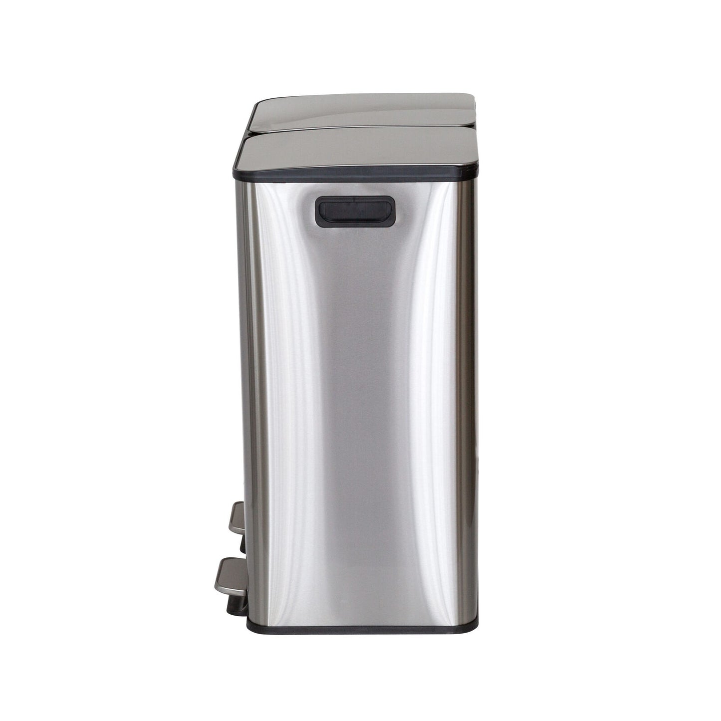 Stainless Steel Dual Compartment (30L each Section) Pedal Operation Rubbish Bin - Image 6