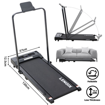 2HP 52cm Walking Pad Treadmill w/ Remote, Foldable Handrail, and Tablet Holder - Image 2