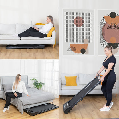 2HP 52cm Walking Pad Treadmill w/ Remote, Foldable Handrail, and Tablet Holder - Image 6