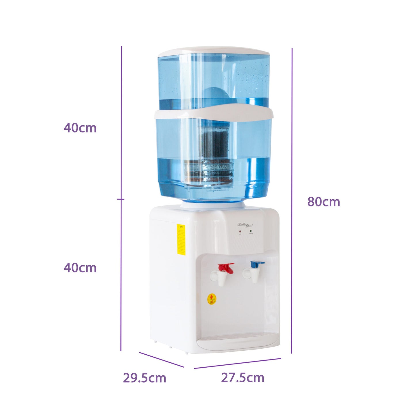 Water Cooler, Hot Water Dispenser with Activated Carbon Filtration - Image 3