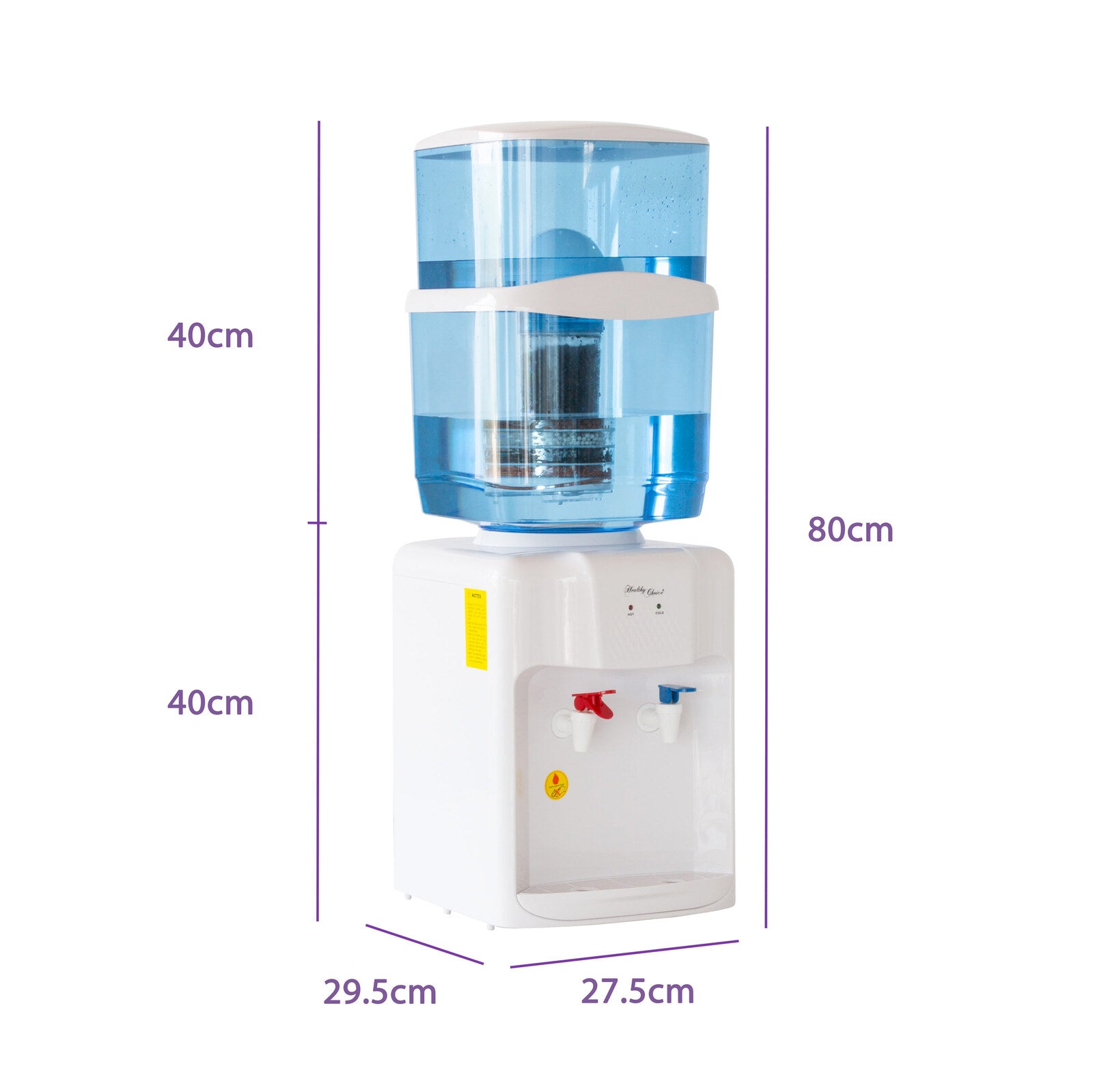 Water Cooler, Hot Water Dispenser with Activated Carbon Filtration - Image 3