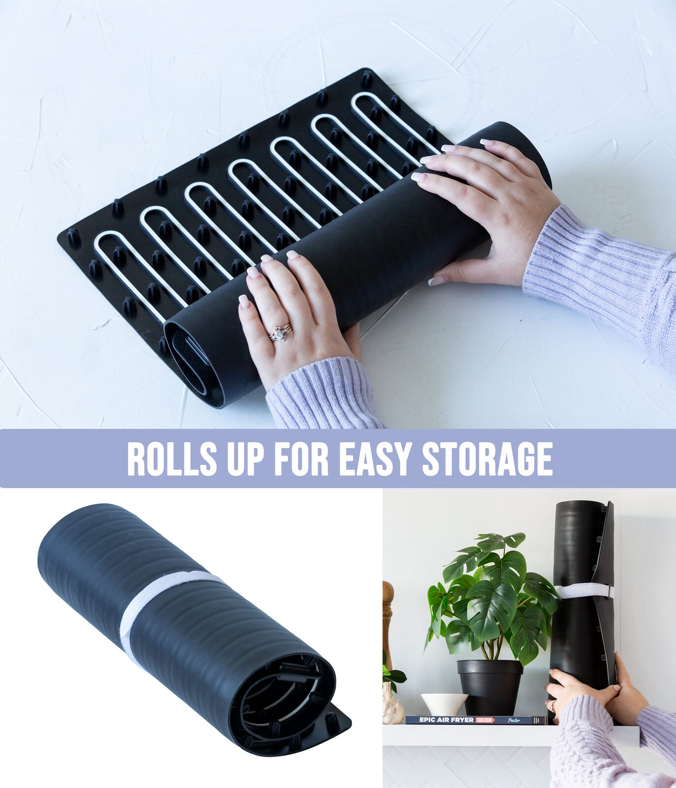 Electric Warming Mat Adjustable 3-Level Heat, Rollable & Portable Hot Plates Heat Pad - Image 6