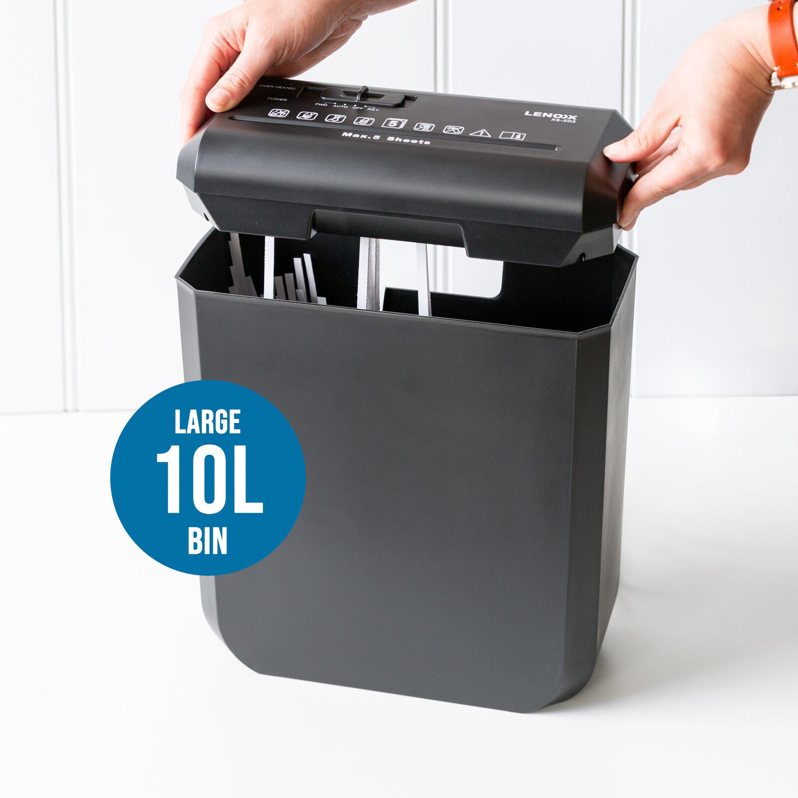 Home & Office Shredder, 5 x A4 At Once, Auto Start/Stop Function - Image 4