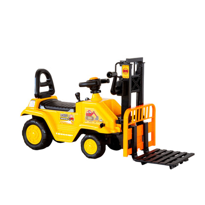 Kids Manual Forklift Ride-On with Working Mast Lift and Pallet - Image 6