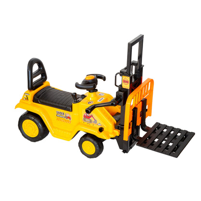 Kids Manual Forklift Ride-On with Working Mast Lift and Pallet - Image 7