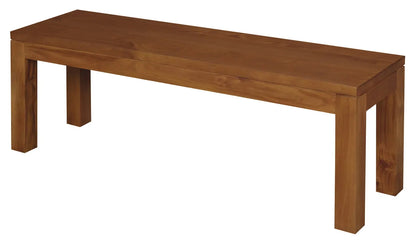 Tilda Solid Mahogany Timber Bench (Light Pecan) - Image 2