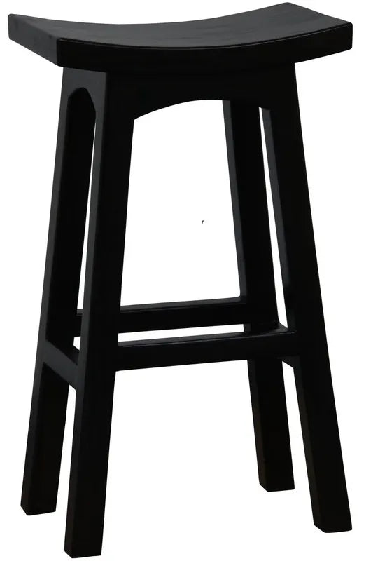 Tokyo Solid Mahogany Timber Barstool (Chocolate) - Image 2