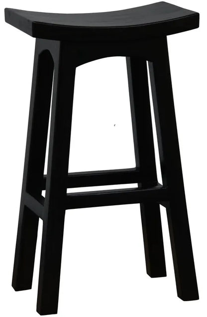 Tokyo Solid Mahogany Timber Barstool (Chocolate) - Image 2