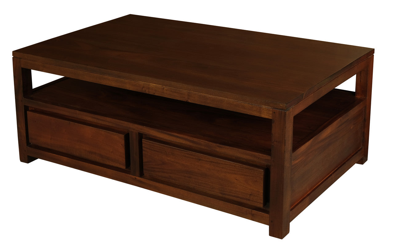 Amsterdam 4 Drawer Coffee Table (Mahogany) - Image 3