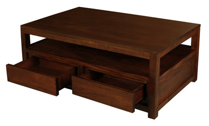 Amsterdam 4 Drawer Coffee Table (Mahogany) - Image 4