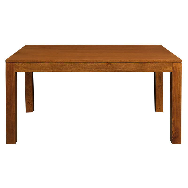 Amsterdam Solid Mahogany Timber Dining Table 120 x 70 cm (Light Pecan) - Image 2
