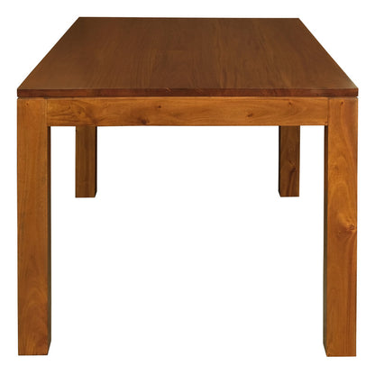Amsterdam Solid Mahogany Timber Dining Table 120 x 70 cm (Light Pecan) - Image 3