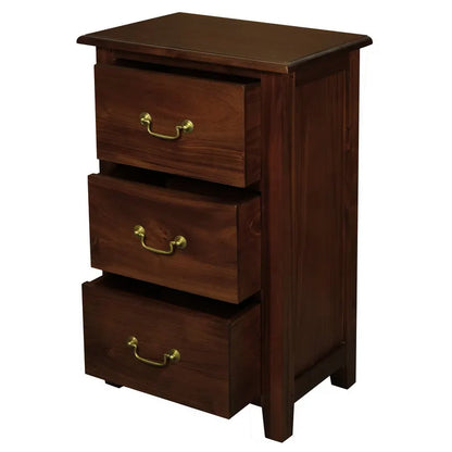 Tasmania 3 Drawer Lamp Table (Mahogany) - Image 2