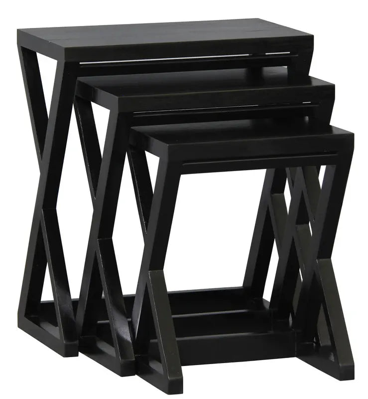 Manhattan Nest of Tables - Set of 3 (Black) - Image 3