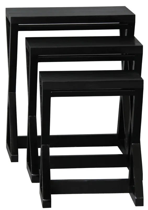 Manhattan Nest of Tables - Set of 3 (Black) - Image 4