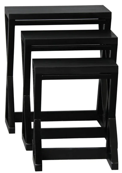 Manhattan Nest of Tables - Set of 3 (Black) - Image 4