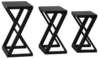 Manhattan Nest of Tables - Set of 3 (Black) - Image 5