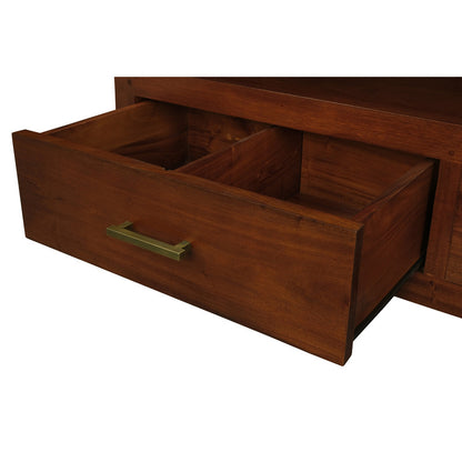 Paris 2 Drawer Entertainment Unit (Mahogany) - Image 2