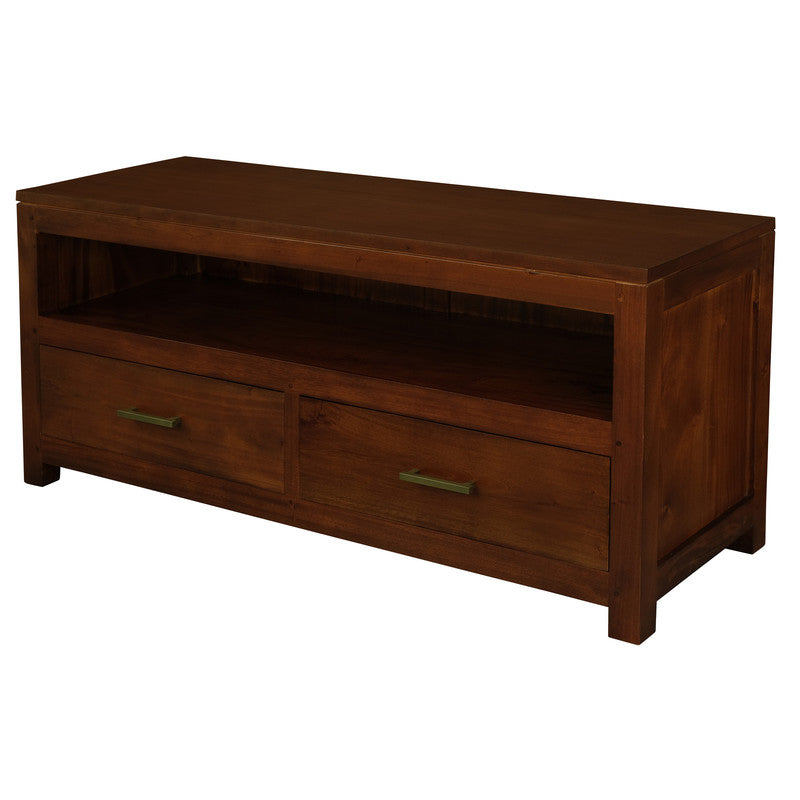 Paris 2 Drawer Entertainment Unit (Mahogany) - Image 5