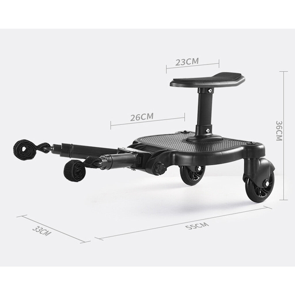 Baby Jogger Glider Board 2 in 1 Kid Stroller Board with Dismountable Seat AU black wheel - Image 6