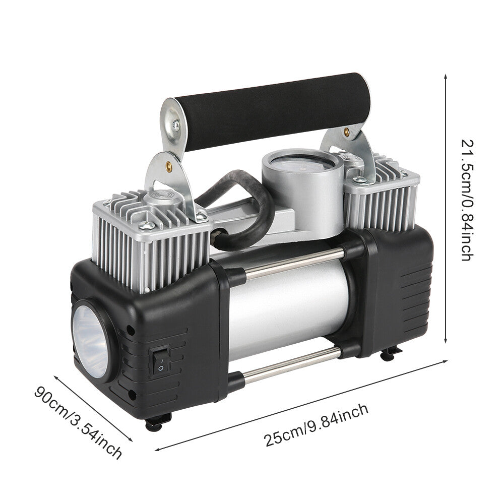Car Air Compressor 12V 4WD Portable Tyre Inflator Deflator Truck Pump 150PSI - Image 2