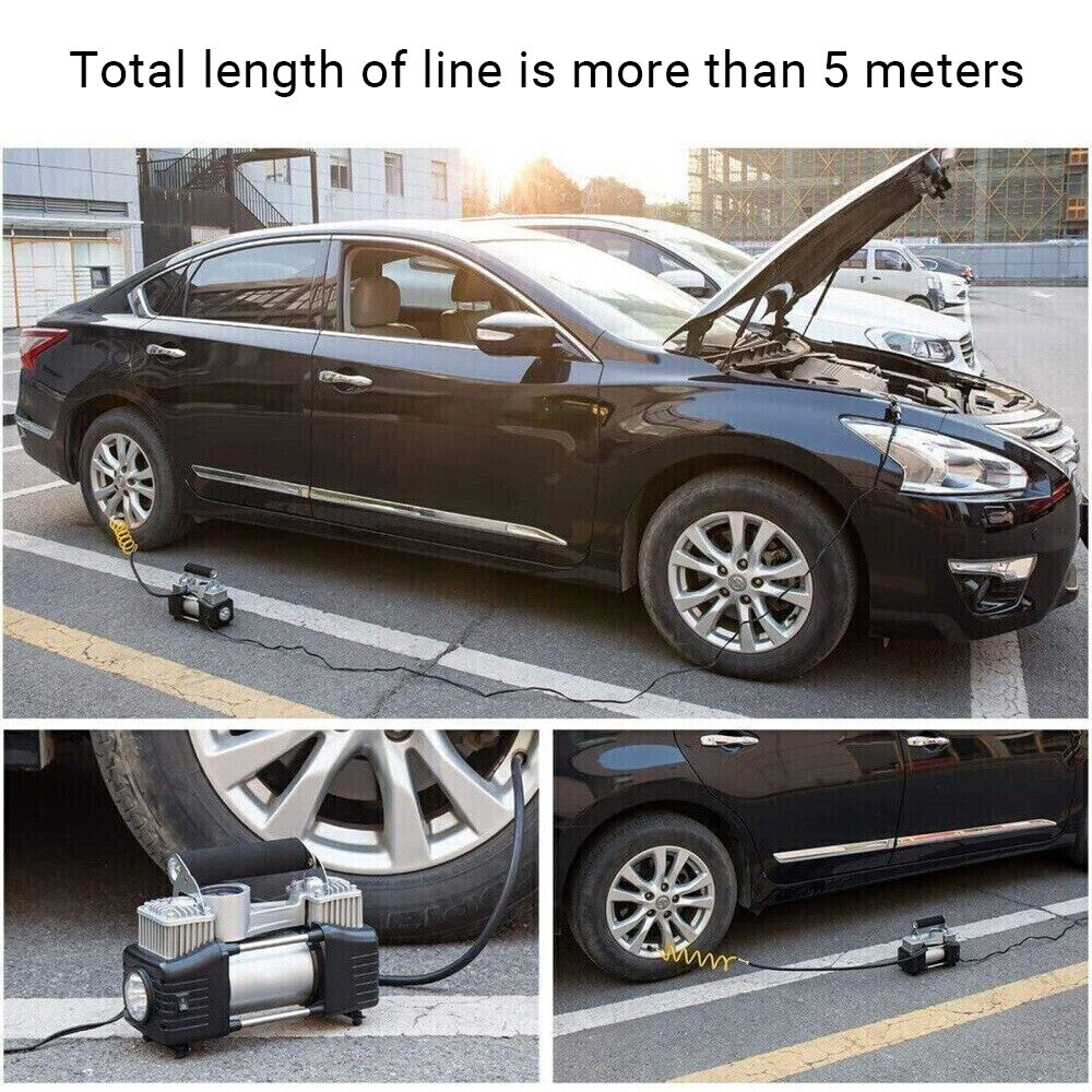 Car Air Compressor 12V 4WD Portable Tyre Inflator Deflator Truck Pump 150PSI - Image 7