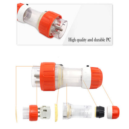 32 Amp 5m 3 Pin Extension Lead Single Phase 250V Rubber Cable Male/Female Plug - Image 5