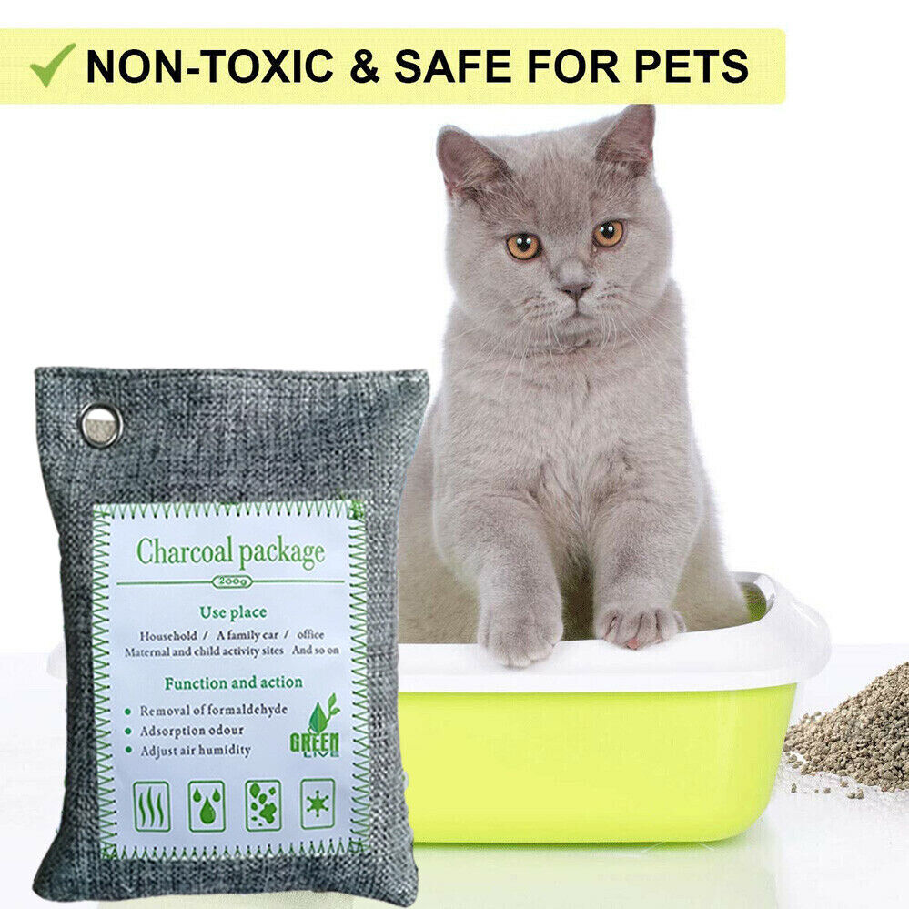 30PCS Air Purifying Bags Activated Bamboo Charcoal Freshener for Car Home Shoes 200g - Image 7