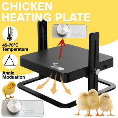 Chick Brooder Heating Plate Warmer Chicken Coop Brooding Heater Poultry Durable