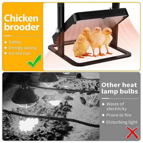 Chick Brooder Heating Plate Warmer Chicken Coop Brooding Heater Poultry Durable - Image 2