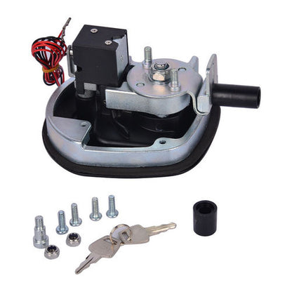 2PCS Black Central Locking T Handle Whale Tail Lock Folding Trailer Ute Canopy - Image 3