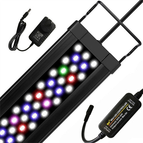 7-in-1 Aquarium Sand Washer Upgrade AU Plug / 15W 66LED RGBW Aluminum Shell Stand Light 40CM/28-Button Control - Image 2