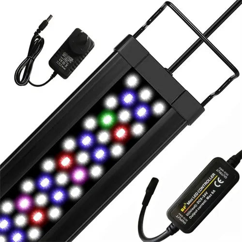7-in-1 Aquarium Sand Washer Upgrade AU Plug / 15W 66LED RGBW Aluminum Shell Stand Light 40CM/28-Button Control - Image 2