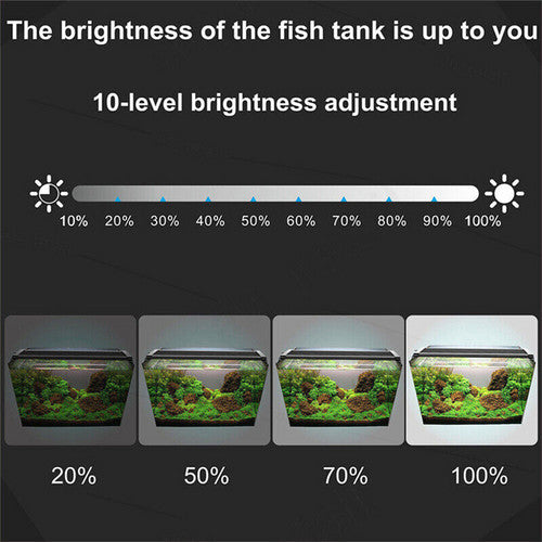 7-in-1 Aquarium Sand Washer Upgrade AU Plug / 15W 66LED RGBW Aluminum Shell Stand Light 40CM/28-Button Control - Image 6