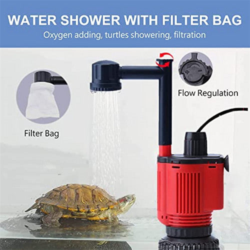 7-in-1 Aquarium Sand Washer Upgrade AU Plug / 15W 66LED RGBW Aluminum Shell Stand Light 40CM/28-Button Control - Image 9