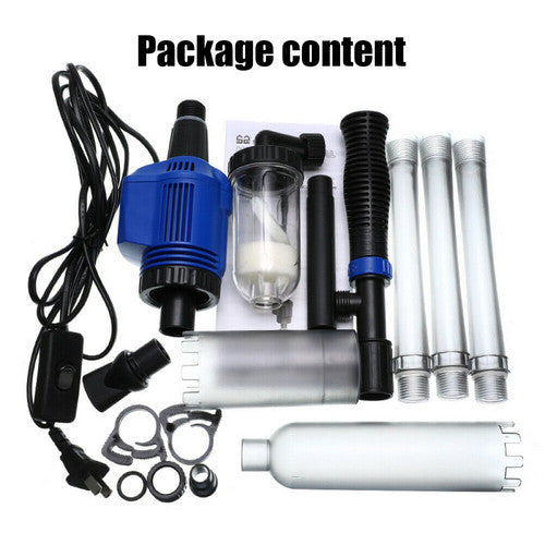 Aquarium cleaner 20W 1000L/H &15W/ 66LED RGBW aluminum shell bracket light 40CM/28-button control - Image 8