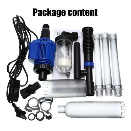 Aquarium cleaner 20W 1000L/H &15W/ 66LED RGBW aluminum shell bracket light 40CM/28-button control - Image 8