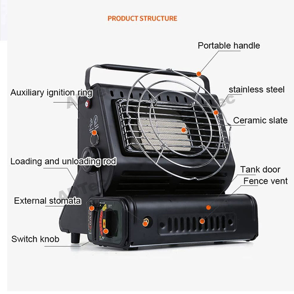 Portable Butane Gas Heater Cooker Camping Tent Outdoor Hiking Camper Survival AU - Image 9