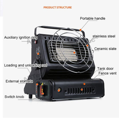 Portable Butane Gas Heater Cooker Camping Tent Outdoor Hiking Camper Survival AU - Image 9