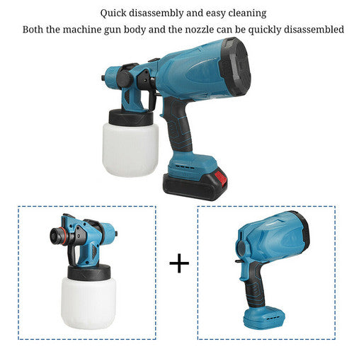 Cordless High Pressure Airless Spray Gun Paint Sprayer For Makita 18V Battery - Image 4