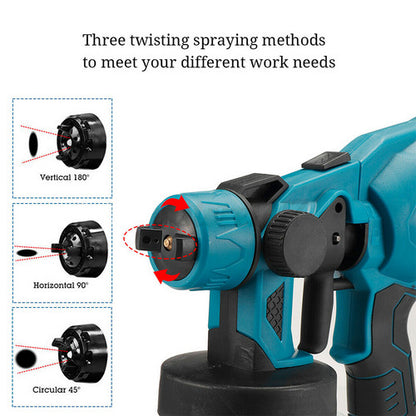 Cordless High Pressure Airless Spray Gun Paint Sprayer For Makita 18V Battery - Image 8