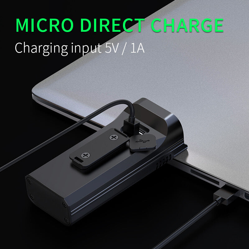 Waterproof Bike Light Set with Digital Battery Display Aluminum Alloy 360° Mount - Image 5