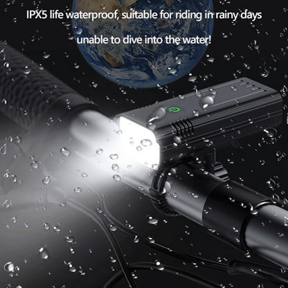 Waterproof Bike Light Set with Digital Battery Display Aluminum Alloy 360° Mount - Image 7
