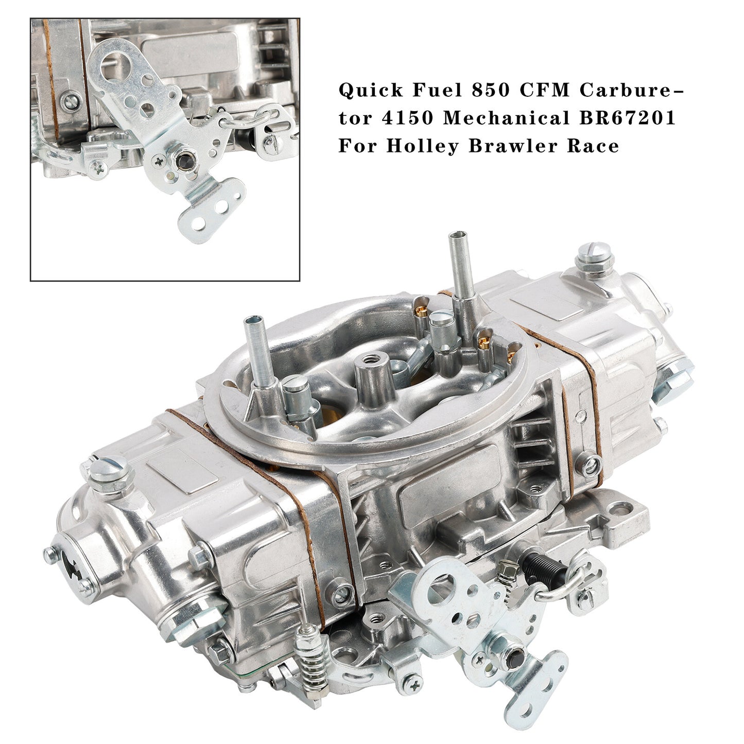 Quick Fuel 850 CFM Carburetor 4150 Mechanical BR67201 For Holley Brawler Race - Image 2