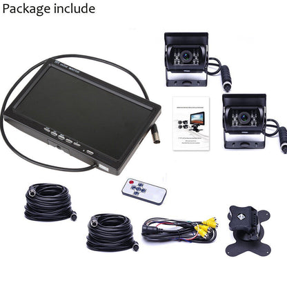 7'' Waterproof Monitor Reversing  Kit For Truck Caravan - Image 2