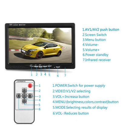 7'' Waterproof Monitor Reversing  Kit For Truck Caravan - Image 3