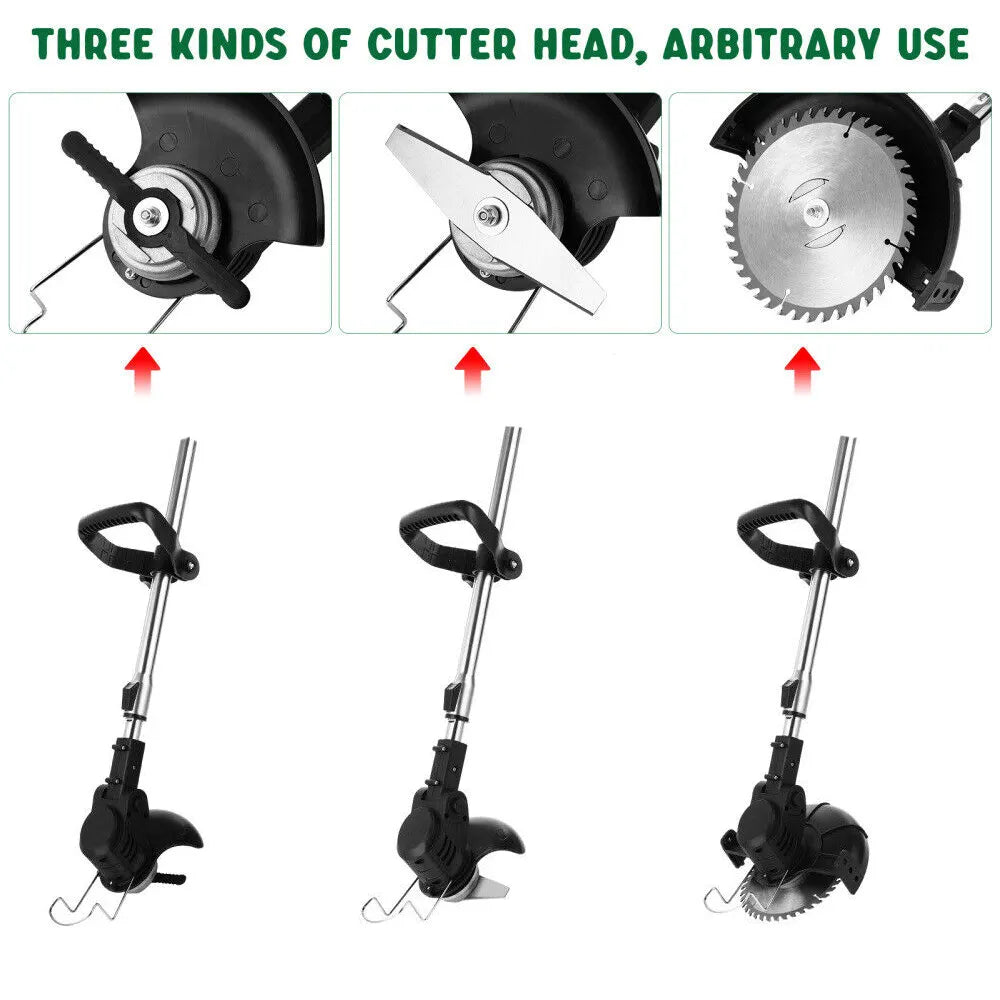 3in1 Cordless Grass Trimmer Grass Lawn Brush Cutter Whipper Snipper with 1 Battery - Image 4