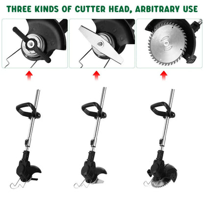 3in1 Cordless Grass Trimmer Grass Lawn Brush Cutter Whipper Snipper with 1 Battery - Image 4